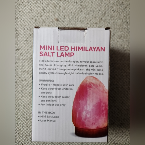 - Mini LED Himilayan salt lamp - Picture 3 of 4